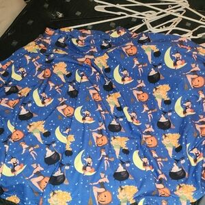 Blue Halloween Themed Skirt